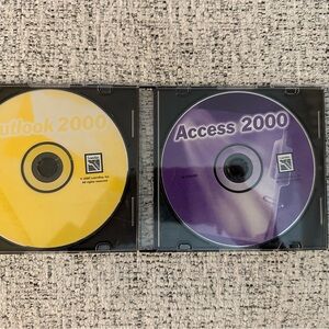 Microsoft Yellow and Purple Software CDs